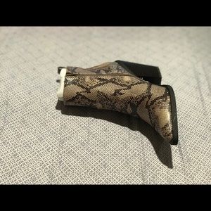 Just fab snake print booties